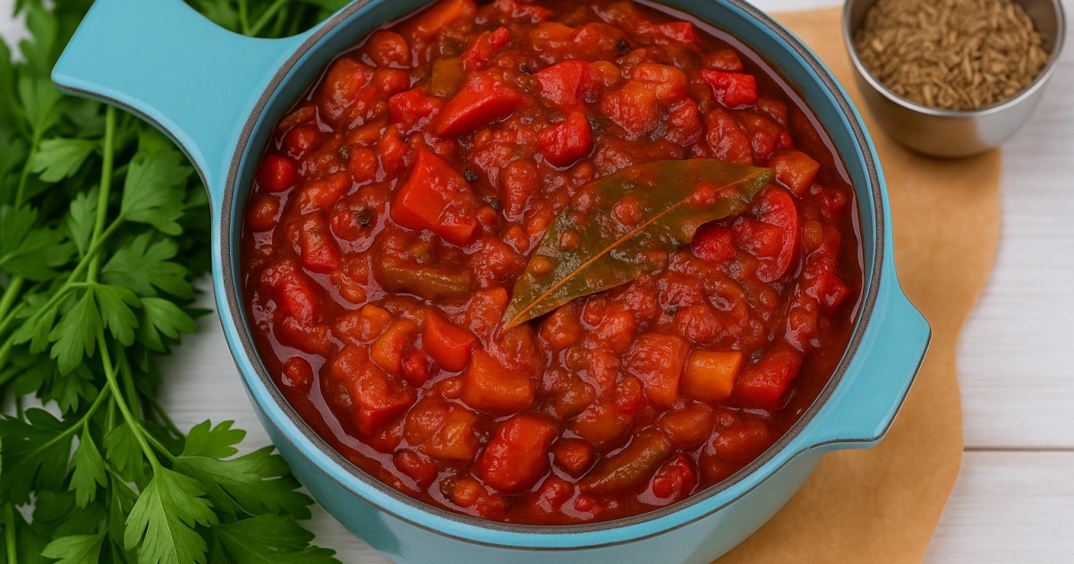Salade de poivrons grillés et tomate