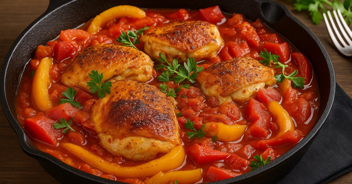 Poulet basquaise